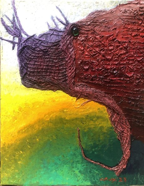 Huile sur toile en lin 40x50 cm @Crann Piorr'Art 2023