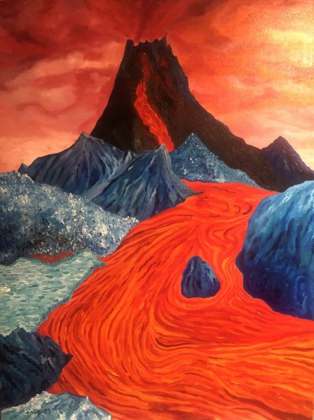 Huile sur toile en lin 130x100 cm @Crann Piorr’Art 2023
Roman de Jules Verne:
L'Ile Mystérieuse