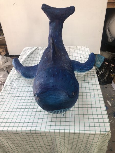 Sculpture Plâtre peinte à l'huile 78x58x38 cm @Crann Piorr'Art 2023
