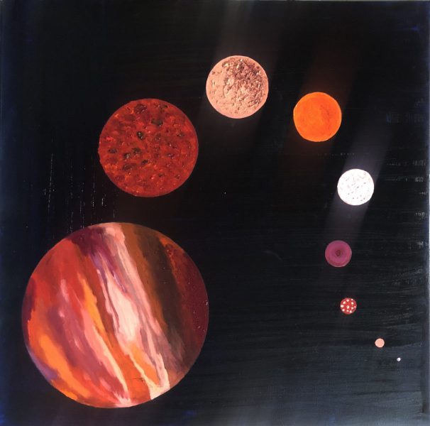 Tetra - Red 02 - 60x60cm