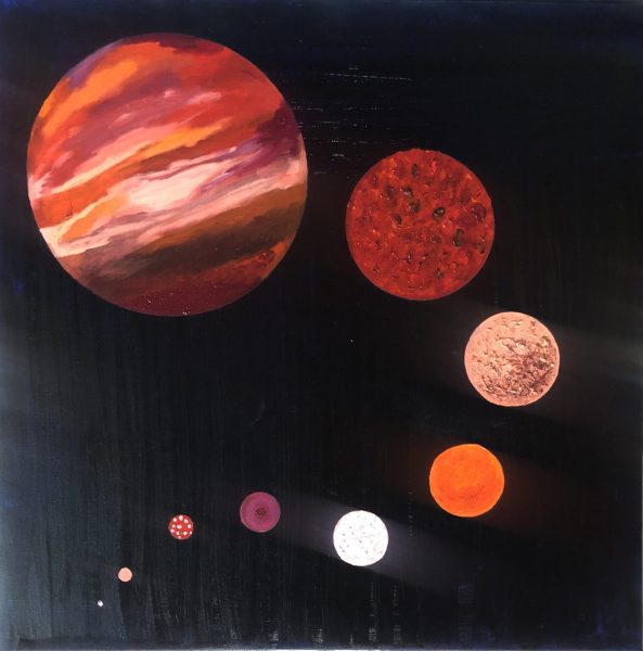 Tetra - Red 03 - 60x60cm