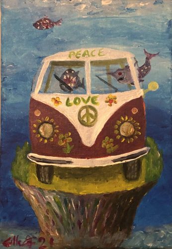 The Hippie Trail To Goa 35x24cm (2021-02)